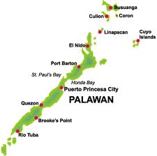 Quezon North Palawan Map